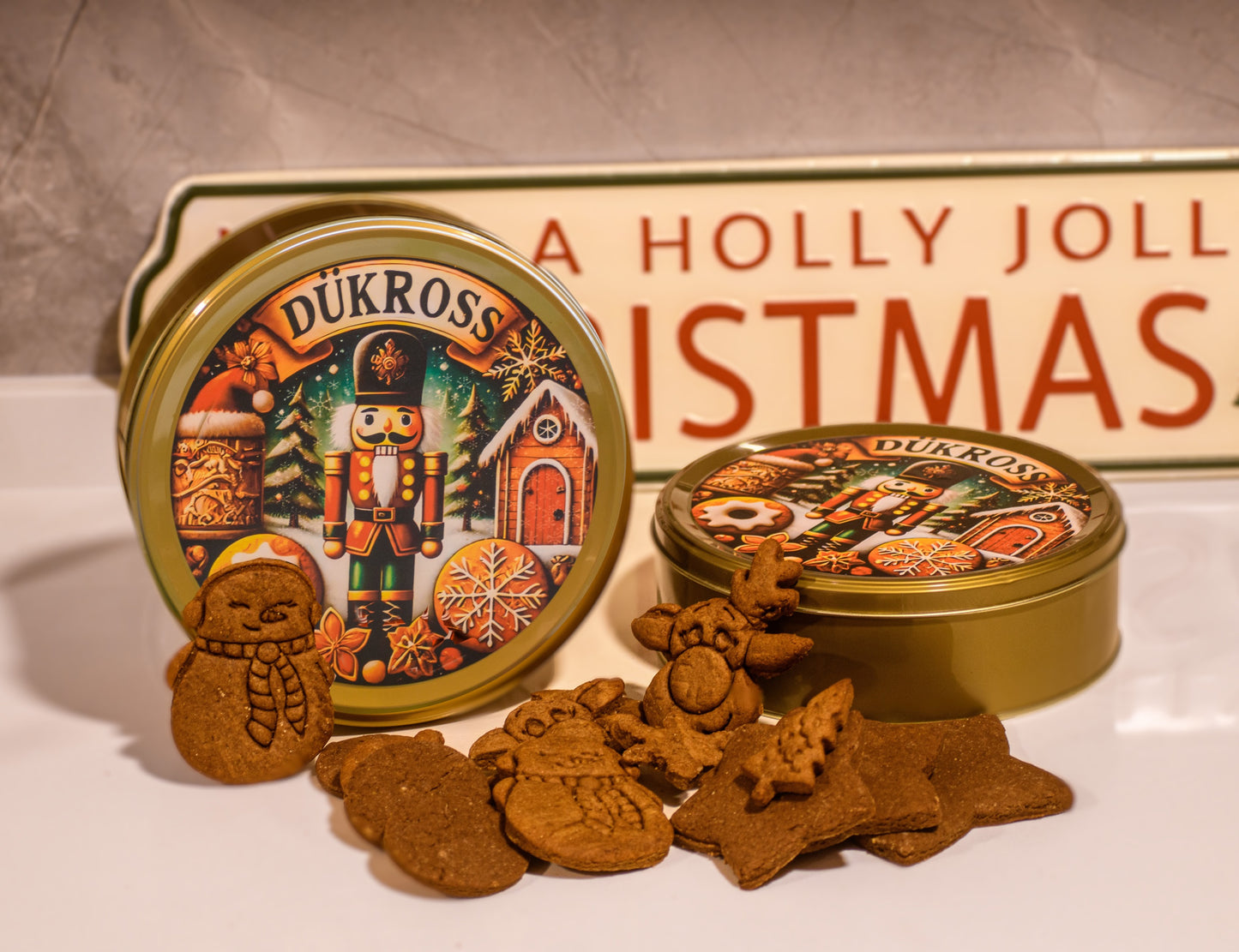 Elf 500 Grs.,.:Galletas navideñas artesanales con aroma a canela, elaboradas con receta familiar y guardadas en exclusivos tarros vintage DÜKROSS.