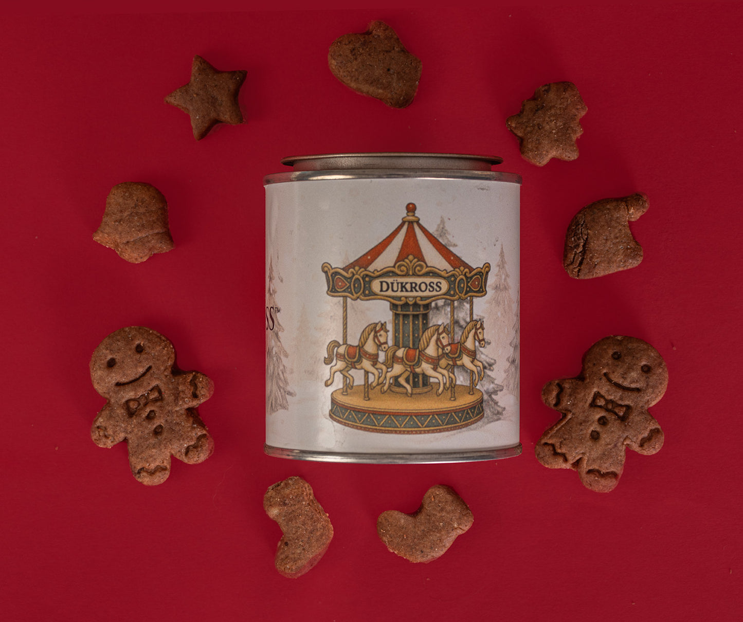 Snowflake 60 Grs. : Galletas navideñas artesanales con aroma a canela, elaboradas con receta familiar y guardadas en exclusivos tarros vintage DÜKROSS.