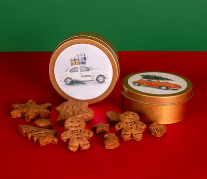 Santa 90 Grs.: Galletas navideñas artesanales con aroma a canela, elaboradas con receta familiar y guardadas en exclusivos tarros vintage DÜKROSS.
