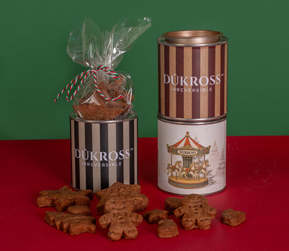 Snowflake 60 Grs. : Galletas navideñas artesanales con aroma a canela, elaboradas con receta familiar y guardadas en exclusivos tarros vintage DÜKROSS.
