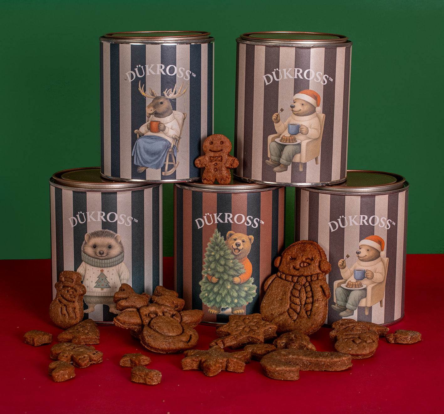 North Pole 200 Grs.: Galletas navideñas artesanales con aroma a canela, elaboradas con receta familiar y guardadas en exclusivos tarros vintage DÜKROSS.