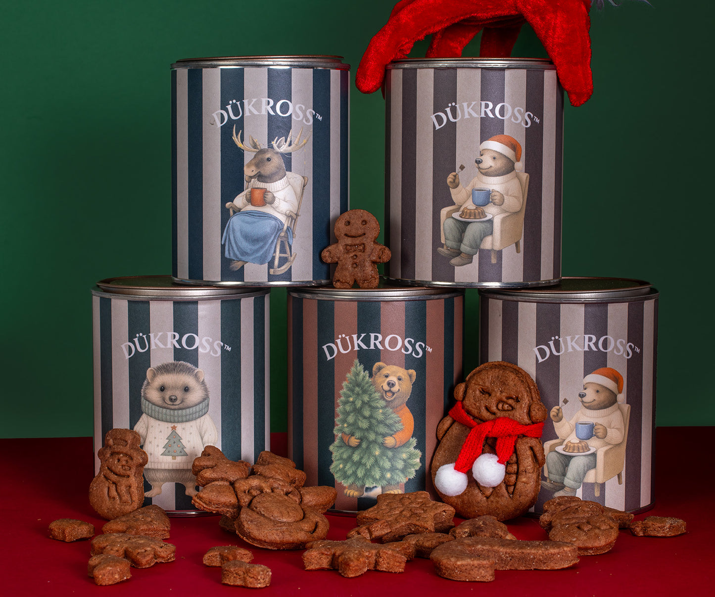 North Pole 200 Grs.: Galletas navideñas artesanales con aroma a canela, elaboradas con receta familiar y guardadas en exclusivos tarros vintage DÜKROSS.