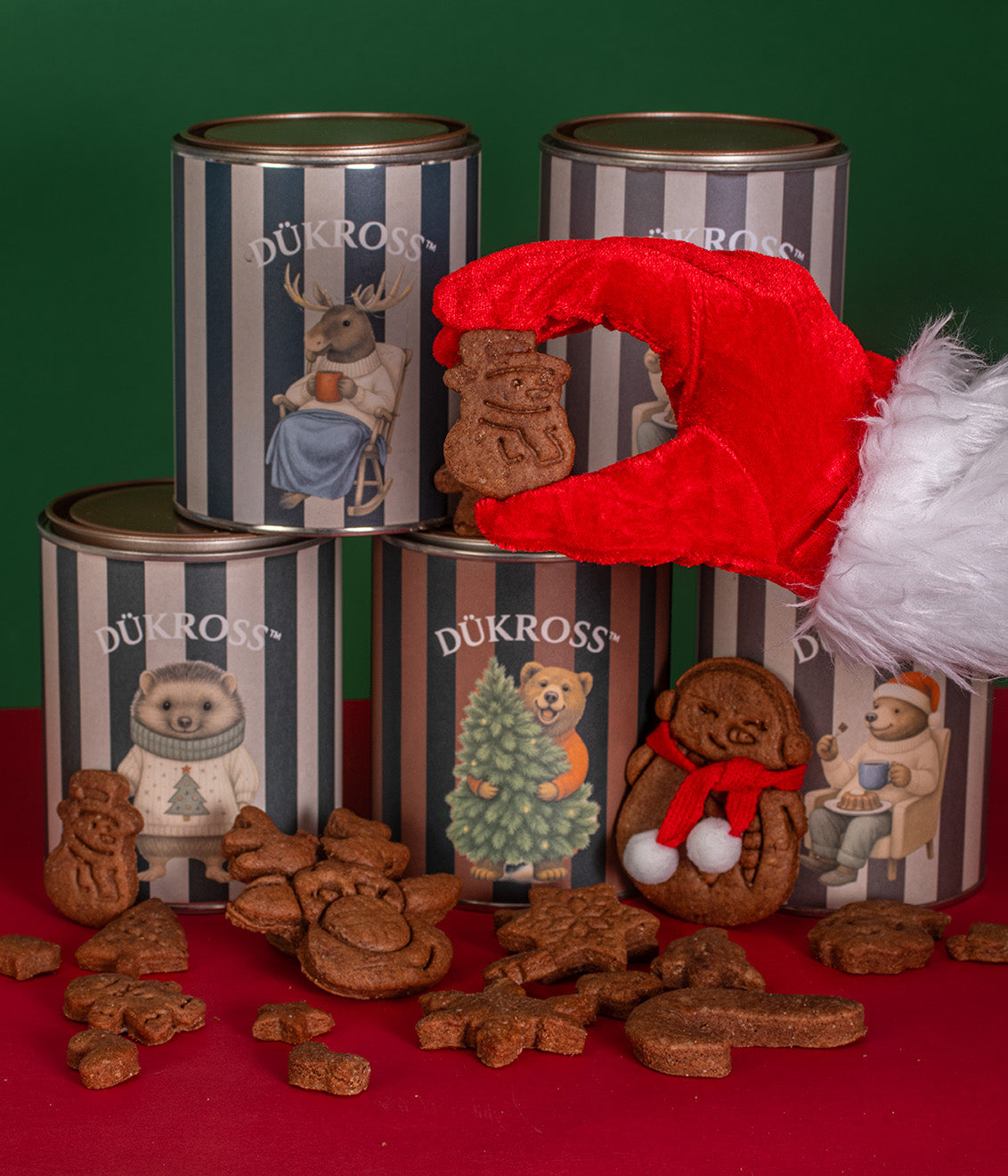 North Pole 200 Grs.: Galletas navideñas artesanales con aroma a canela, elaboradas con receta familiar y guardadas en exclusivos tarros vintage DÜKROSS.