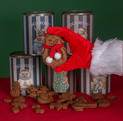 North Pole 200 Grs.: Galletas navideñas artesanales con aroma a canela, elaboradas con receta familiar y guardadas en exclusivos tarros vintage DÜKROSS.
