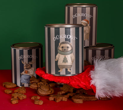 North Pole 200 Grs.: Galletas navideñas artesanales con aroma a canela, elaboradas con receta familiar y guardadas en exclusivos tarros vintage DÜKROSS.