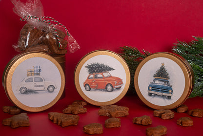 Santa 90 Grs.: Galletas navideñas artesanales con aroma a canela, elaboradas con receta familiar y guardadas en exclusivos tarros vintage DÜKROSS.