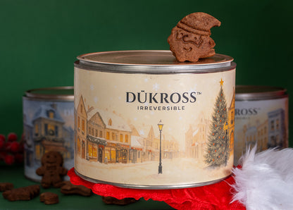 Winter Cookies 500 Grs.: Galletas navideñas artesanales con aroma a canela, elaboradas con receta familiar y guardadas en exclusivos tarros vintage DÜKROSS.