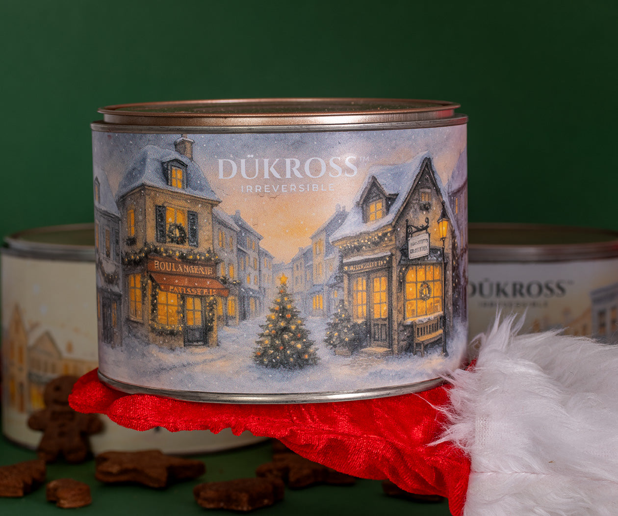 Winter Cookies 500 Grs.: Galletas navideñas artesanales con aroma a canela, elaboradas con receta familiar y guardadas en exclusivos tarros vintage DÜKROSS.