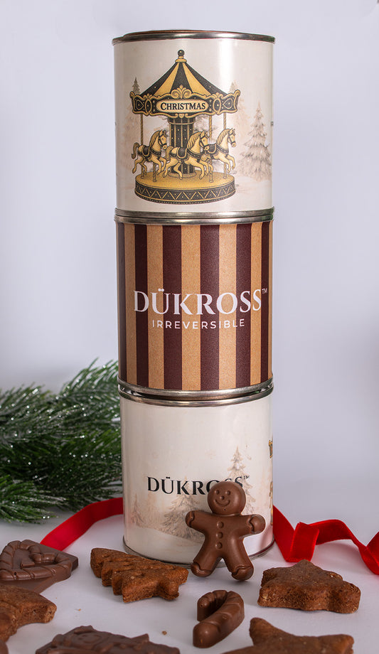 Snowflake Mix: Galletas navideñas artesanales con aroma a canela, elaboradas con receta familiar y guardadas en exclusivos tarros vintage DÜKROSS.