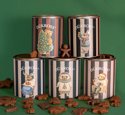 North Pole Mix: Galletas navideñas artesanales con aroma a canela, elaboradas con receta familiar y guardadas en exclusivos tarros vintage DÜKROSS.