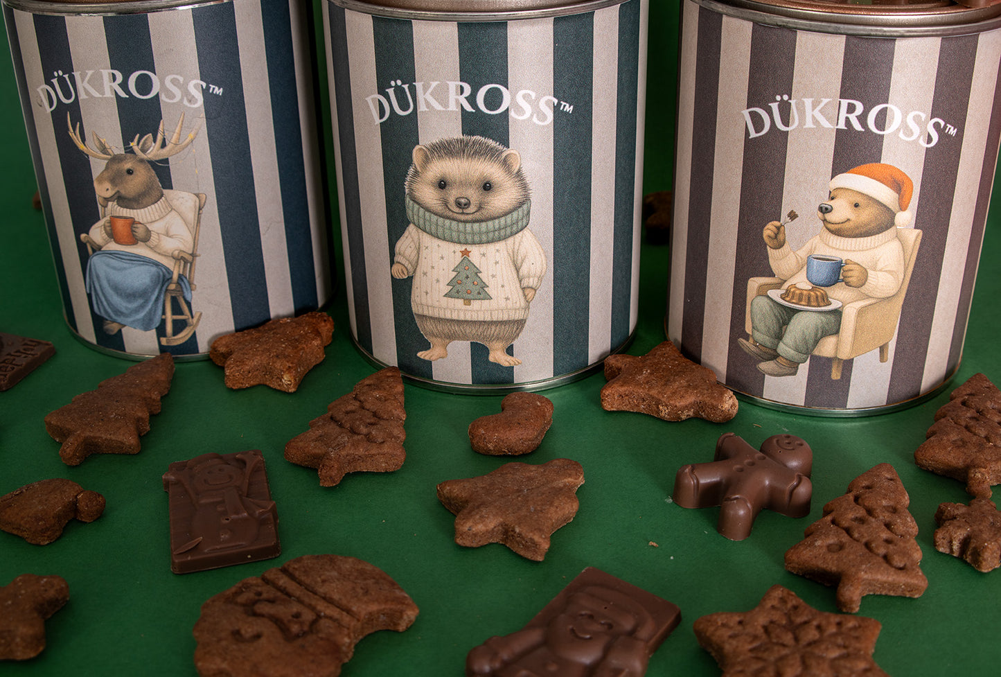 North Pole Mix: Galletas navideñas artesanales con aroma a canela, elaboradas con receta familiar y guardadas en exclusivos tarros vintage DÜKROSS.